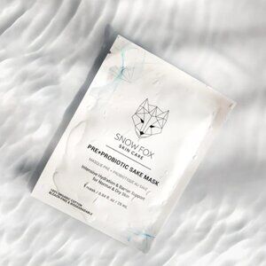 🌈4/$20 NEW Snow Fox Skin Care Pre+Probiotic Sake Mask One Sheet Retail $12.00